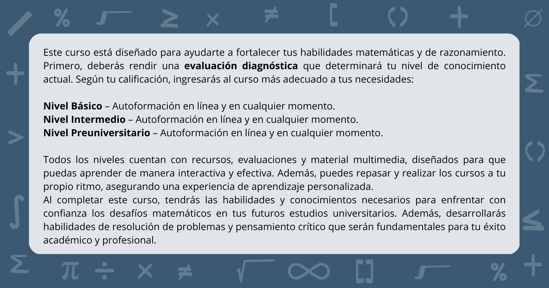 Ingresa a nuestro curso Prepa Mate